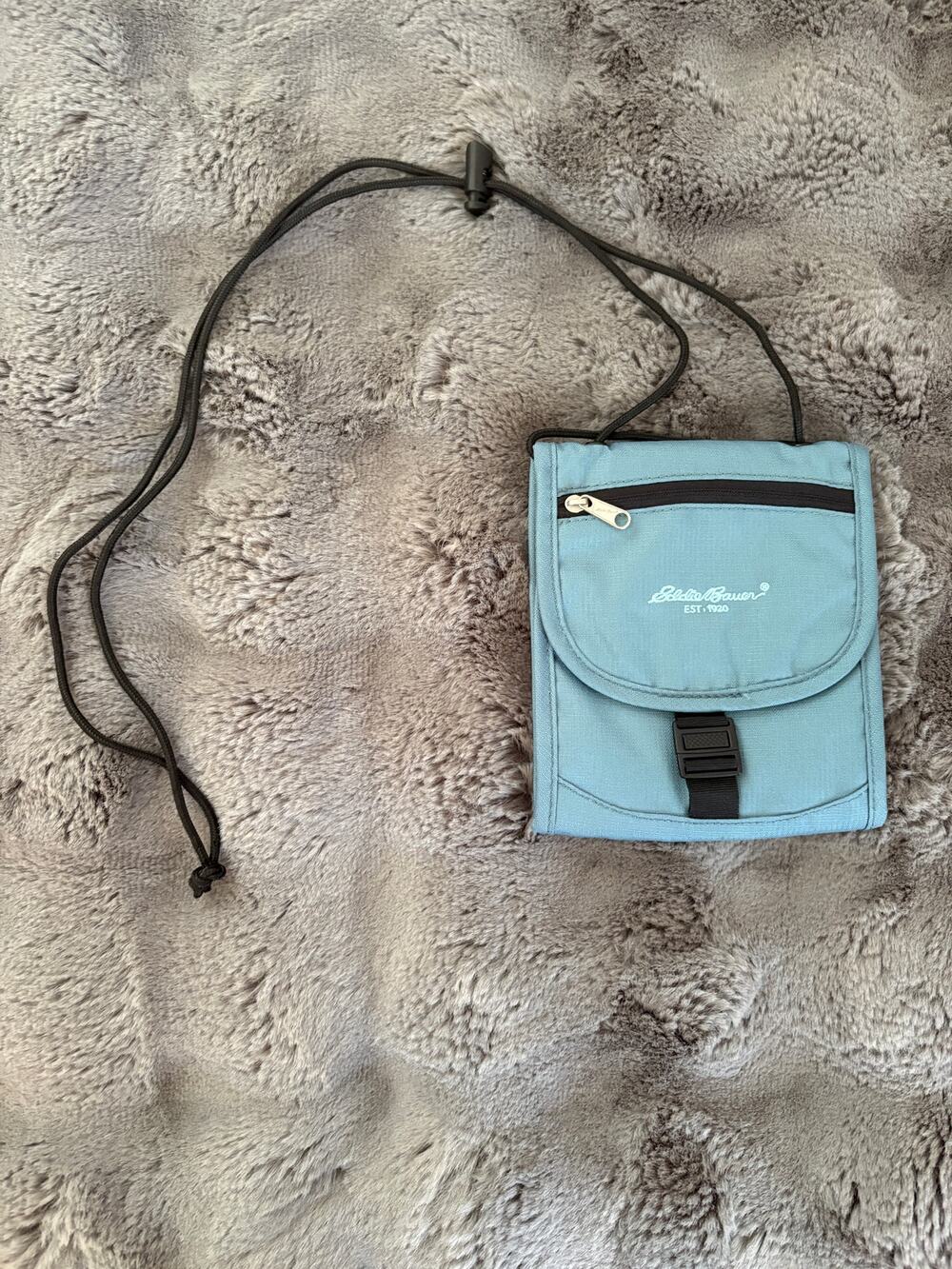 Eddie Bauer Light Blue Crossbody Bag Good Used Condition